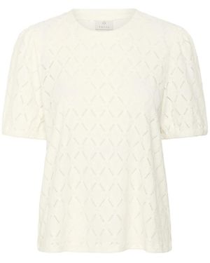 Kaffe T-Shirts - Blanco