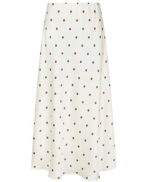 Neo Noir Midi Skirts - Blanc