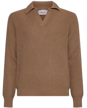D4.0 V-Neck Knitwear - Marron