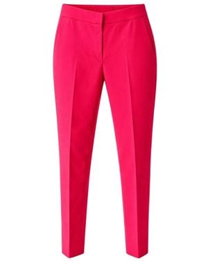 Clips Slim-Fit Trousers - Red