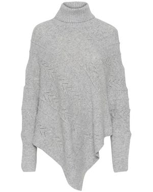Cream Turtlenecks - Grey