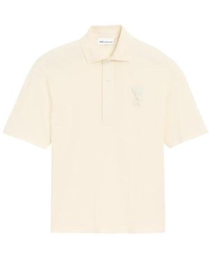 Ami Paris Ami De Cœur Polo - Natur