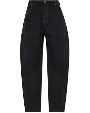 Willy Chavarria Loose-Fit Jeans - Black