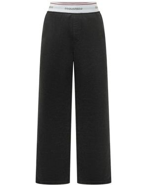 DSquared² Wide Trousers - Noir