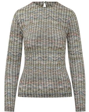 Missoni Round-Neck Knitwear - Grigio