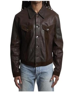 Versace Leather Jackets - Nero