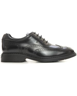 Hogan Laced Shoes - Black