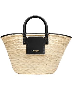 (送料込み)JACQUEMUS レザートリム ラフィア トートバッグ Jacquemus Tote bags for Women | Online Sale up to 45% off | Lyst