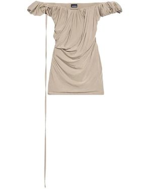 Jacquemus La Robe Ciceri Jersey Mini Jurk - Naturel