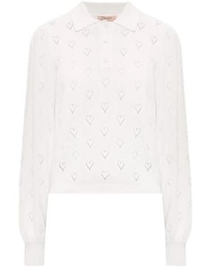Twinset Round-Neck Knitwear - Blanc
