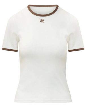 Courreges Tops ,Wit ,T-Shirts