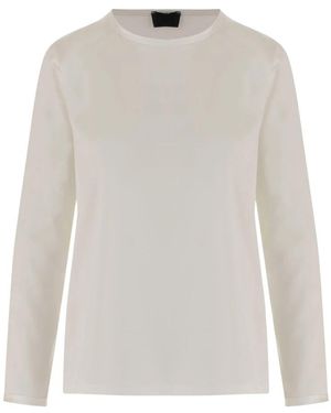 F.it Tops ,Wit ,Spandex Stretch Zijde Trui