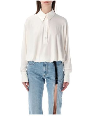 Coperni Draped Boxy Body - Blau