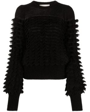 Zimmermann Round-Neck Knitwear - Black