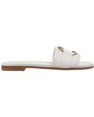 Moncler Sliders - White