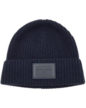 Dolce & Gabbana Strickmütze - Blau