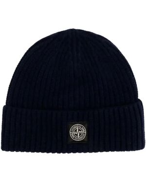 Stone Island Beanies - Blauw