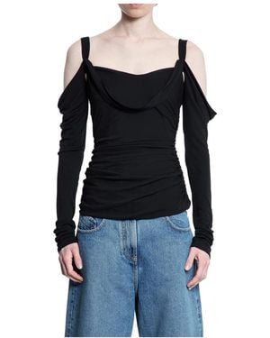 The Attico Long Sleeve Tops - Negro