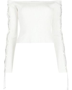 GIUSEPPE DI MORABITO Round-Neck Knitwear - Blanco