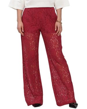 Catwalk Junkie Broeken ,Rood ,Pull On Lace Broeken