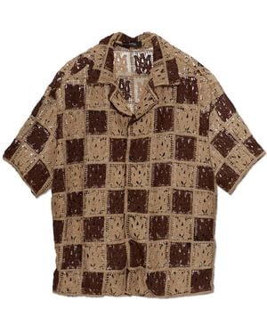 Amiri Short Sleeve Shirts - Brown