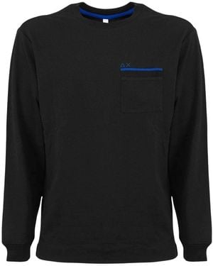 Sun 68 T-Shirts - Zwart