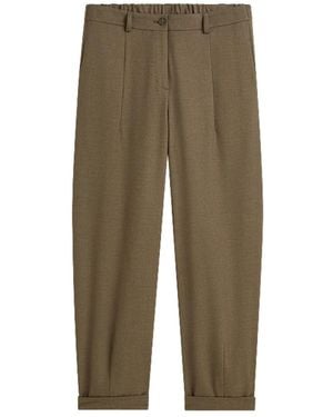 Summum Barrel Fit Twill Broek - Groen
