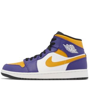 Nike Fitness ,Veelkleurig ,Jordan 1 Mid - Blauw