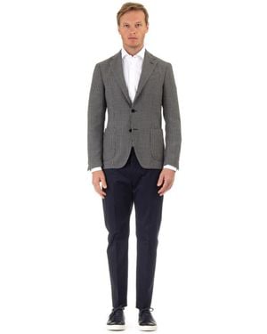 Lardini Single Breasted Suits - Grey