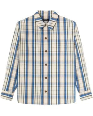 A.P.C. Casual Shirts - Azul