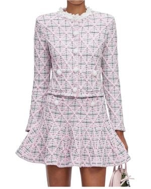 Self-Portrait Jassen ,Roze ,Tweed Tweed Jassen - Paars