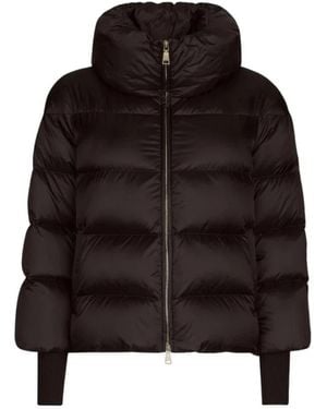 Add Giacca in lana con zip frontale e polsini a costine - Nero