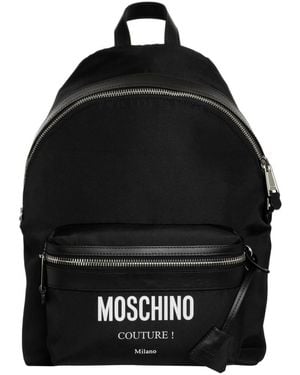 Moschino Cinghia regolabile zaino monocromatico - Nero
