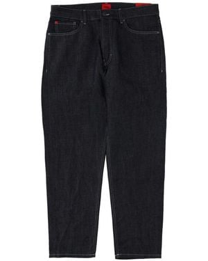HUGO Straight Leg Denim Jeans - Schwarz