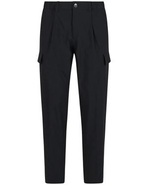 Herno Broeken ,Blauw ,Regular Broek Met Klepzakken - Zwart