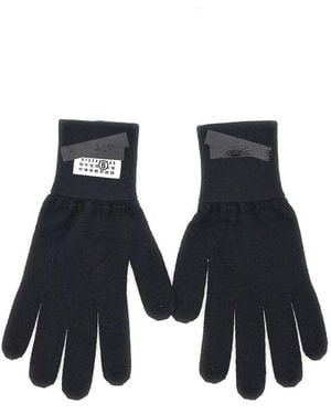 MM6 by Maison Margiela Wollen Handschoenen - Blauw