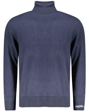 Pepe Jeans Cotton Turtleneck Sweater - Blauw