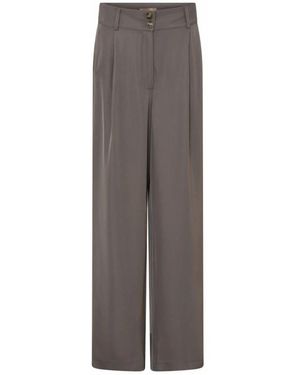 GUSTAV Wide Trousers - Grigio