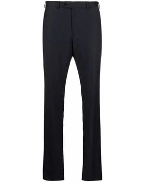 Emporio Armani Hose Mit Schmal Zulaufendem Bein - Blau