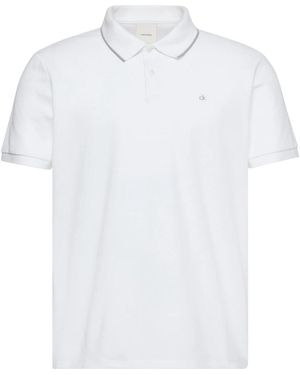 Calvin Klein Polo Shirts - White