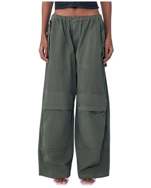 Alexander Wang Broeken ,Groen ,Wijde Cargo Broek - Grijs