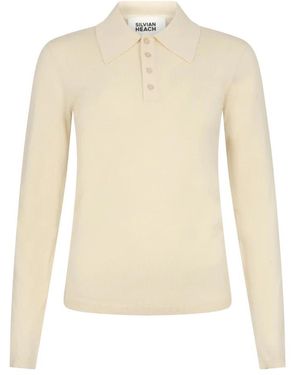 Silvian Heach Tops ,Polyester Nilakki Polo - Naturel
