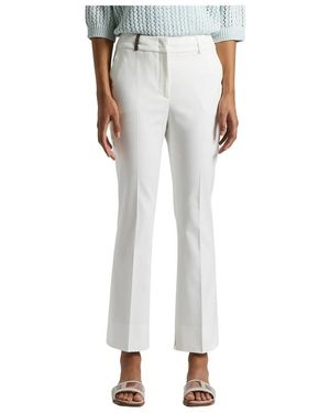 Peserico Wide Trousers - Bianco