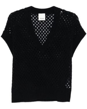 Allude V-Neck Knitwear - Noir