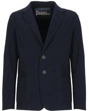Herno Blazers,blaue einreiher blazerjacke