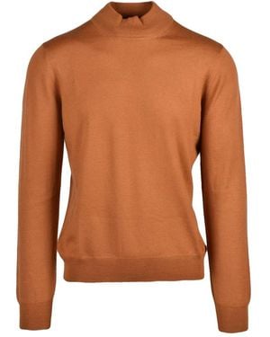 Gran Sasso Turtlenecks - Brown