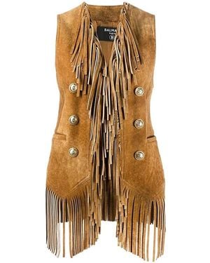 Balmain Vests - Marrón