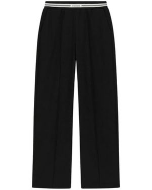Guess Broeken ,Zwart ,Polyester Viscose-Blend Joggingbroek
