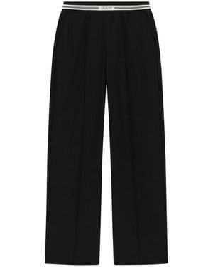 Guess Broeken ,Zwart ,Polyester Viscose-Blend Joggingbroek