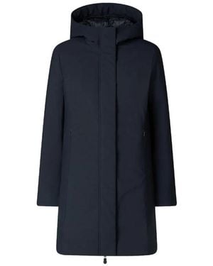 Save The Duck Single-Breasted Coats - Azul